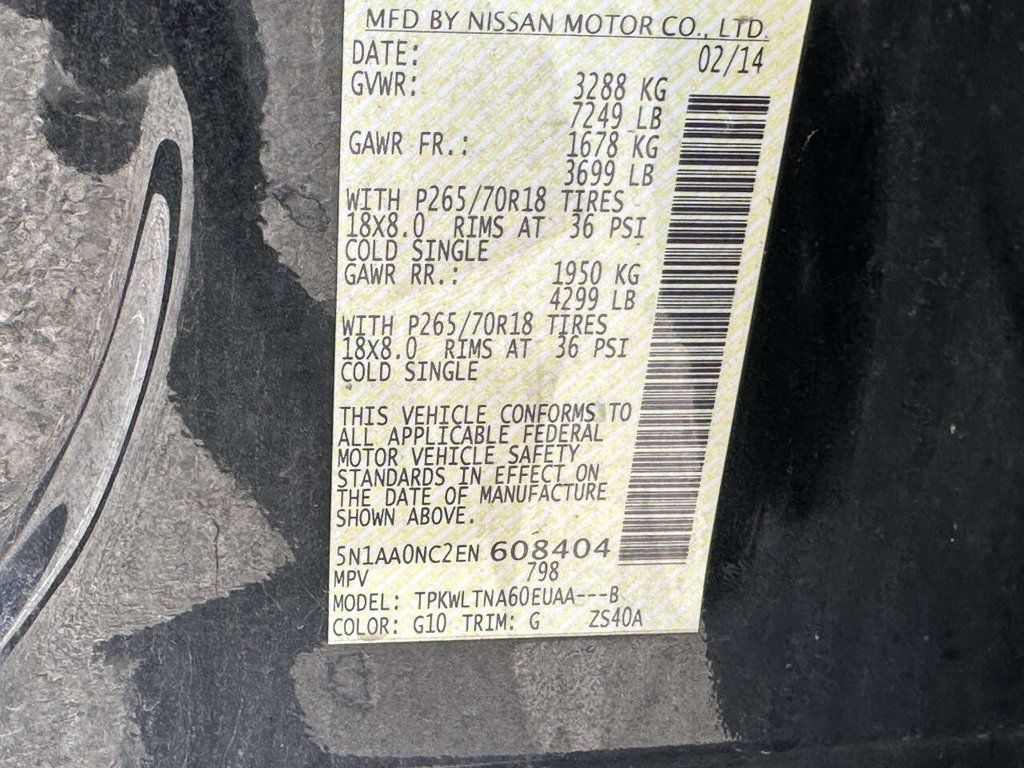 2014 Nissan Armada 4WD 4dr SV - 22947844 - 18