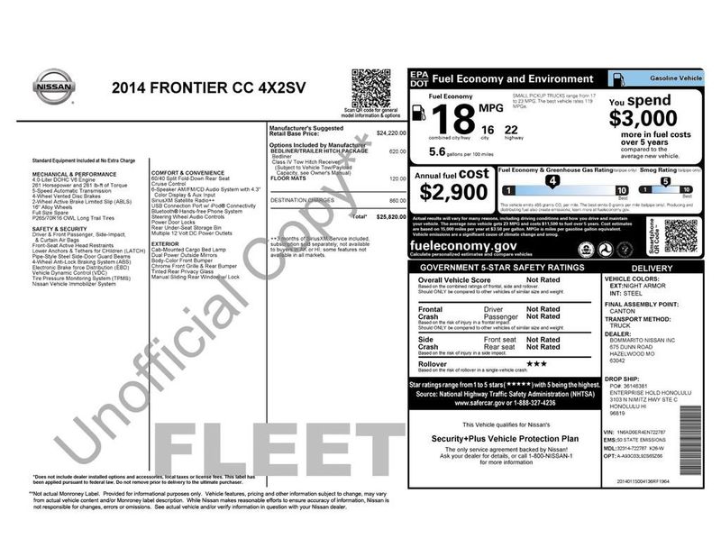 2014 Nissan Frontier 2WD Crew Cab SWB Automatic SV - 22976003 - 5