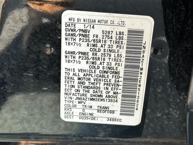 2014 Nissan Murano AWD 4dr SL - 22905213 - 16