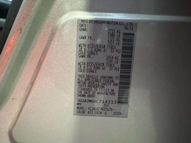 2014 Nissan Pathfinder 2WD 4dr SL - 22963899 - 36