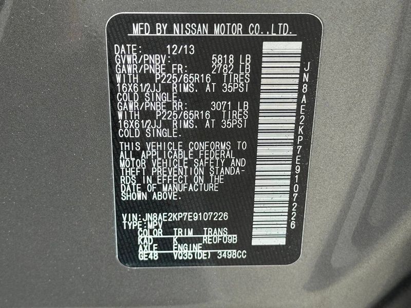 2014 Nissan Quest 4dr S - 22904666 - 11