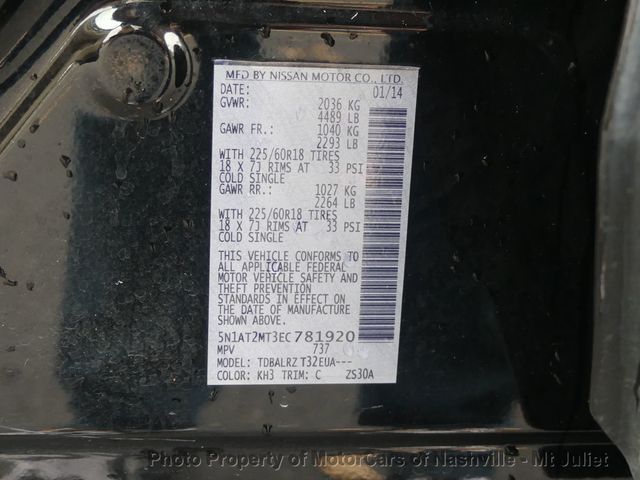 2014 Nissan Rogue FWD 4dr SL - 23089230 - 46