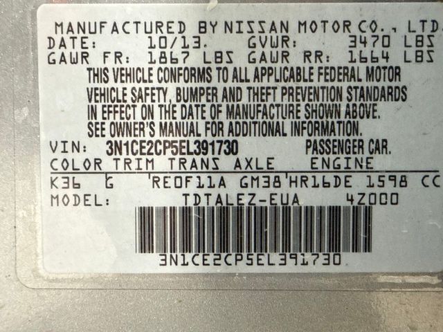 2014 Nissan Versa Note 5dr Hatchback CVT 1.6 SV - 23071651 - 28