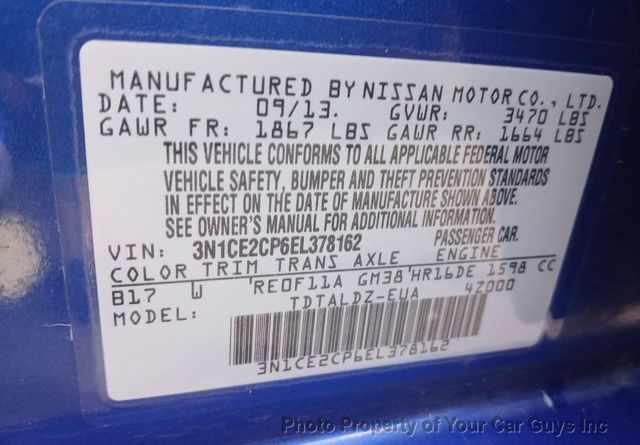 2014 Nissan Versa Note SV - 22597089 - 21