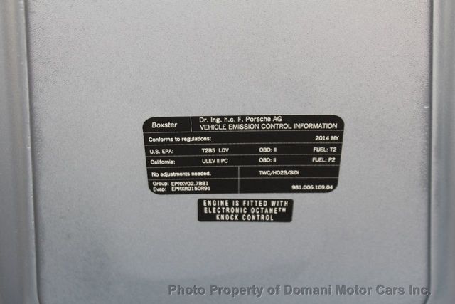 2014 Porsche Boxster TIPTRONIC,  $19K IN OPTIONS,ORIGINALLY $ 71,080 - 21757536 - 63