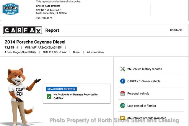 2014 Porsche Cayenne AWD 4dr Diesel - 23010474 - 1