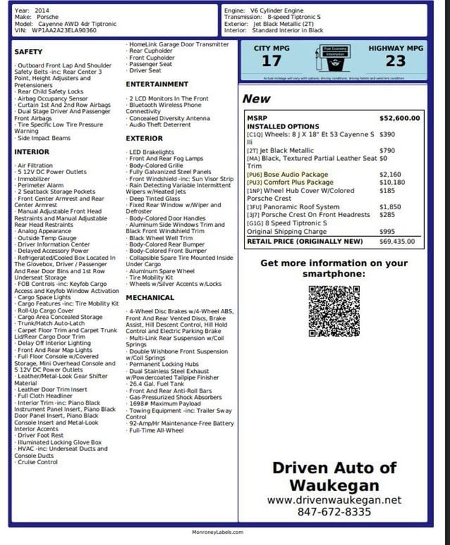 2014 Porsche Cayenne Base Trim - 22976568 - 2