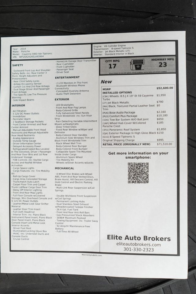 2014 Porsche Cayenne Base Trim - 23091214 - 47