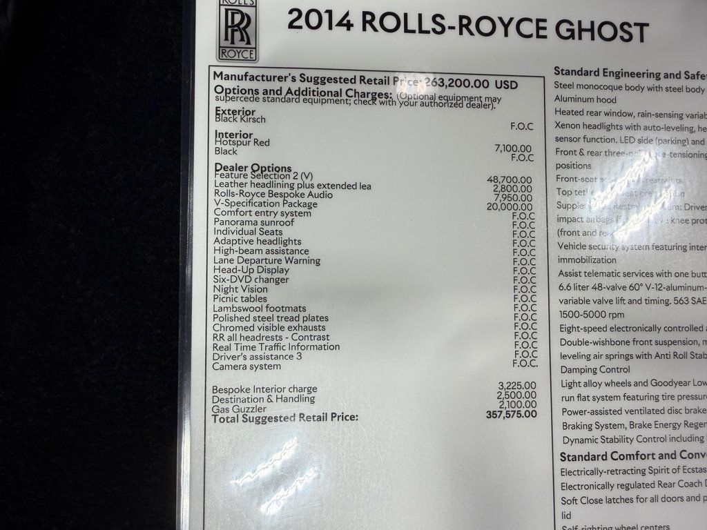 2014 Rolls-Royce Ghost 1 of 75 V Spec - 22937398 - 54