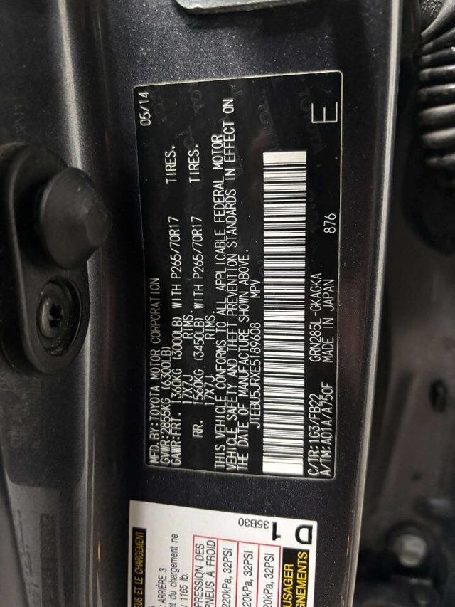 2014 Toyota 4Runner 4WD 4dr V6 SR5 - 22960134 - 43