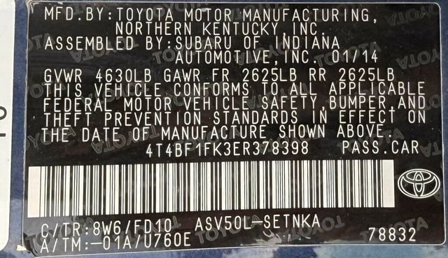 2014 Toyota Camry 2014.5 4dr Sedan I4 Automatic L - 22638140 - 38