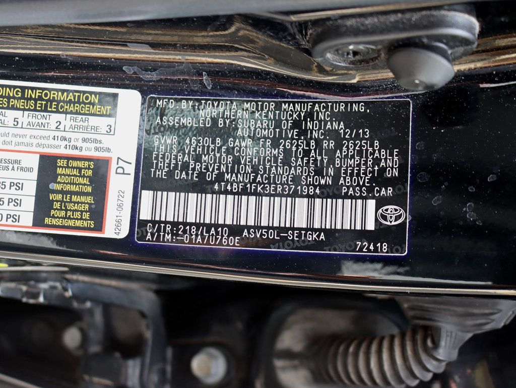 2014 Toyota Camry 2014.5 4dr Sedan I4 Automatic XLE - 23023524 - 33
