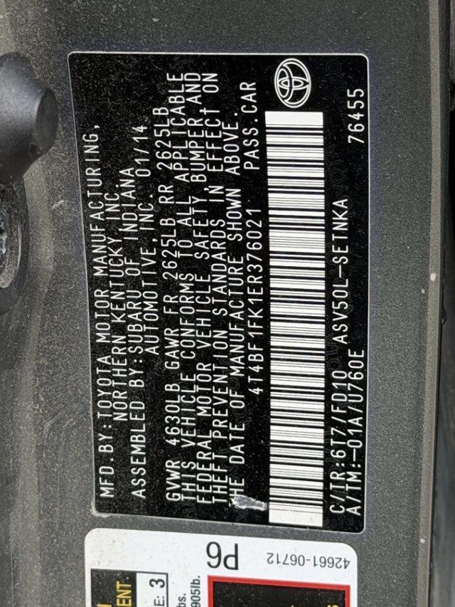 2014 Toyota Camry LE 4dr Sedan - 22997925 - 11