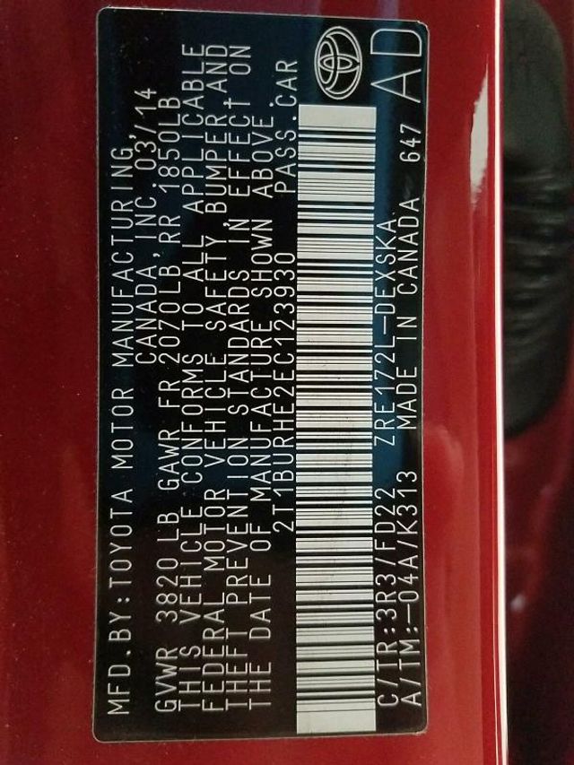 2014 Toyota Corolla 4dr Sedan Automatic L - 15400186 - 10