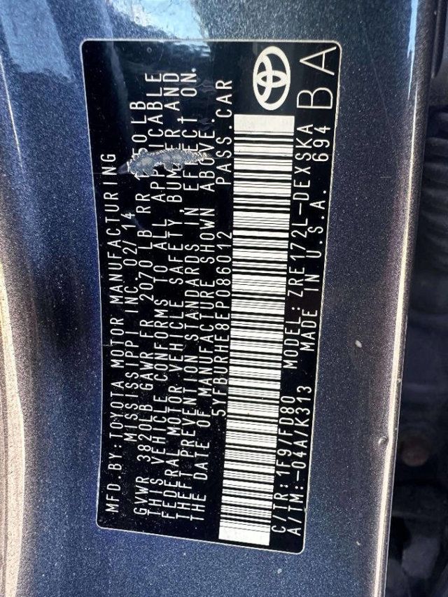 2014 Toyota Corolla 4dr Sedan CVT S Premium - 22936476 - 39