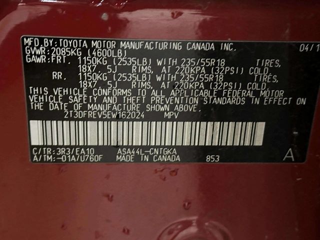 2014 Toyota RAV4 AWD 4dr Limited - 22953389 - 22