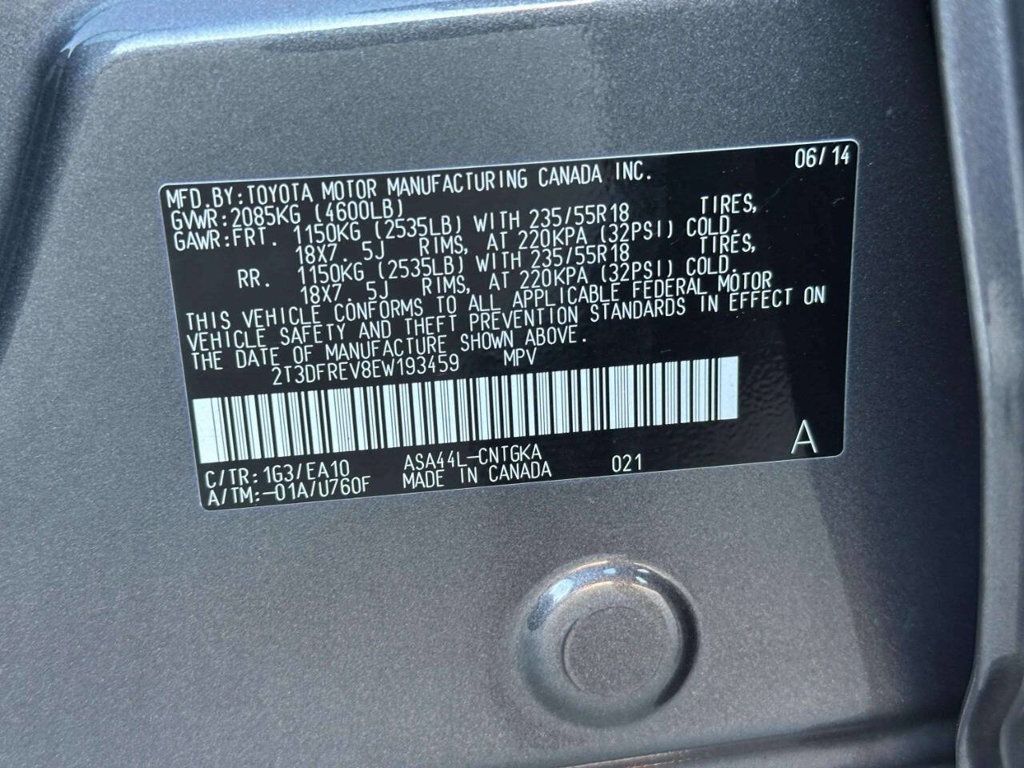 2014 Toyota RAV4 AWD 4dr Limited - 23049462 - 36