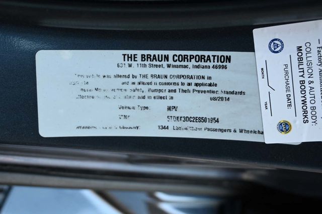 2014 Toyota Sienna 5dr 7-Passenger Van V6 LE FWD Mobility - 22940400 - 33