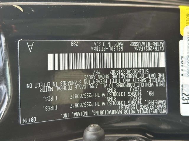 2014 Toyota Sienna 5dr 7-Passenger Van V6 L FWD - 23038738 - 22
