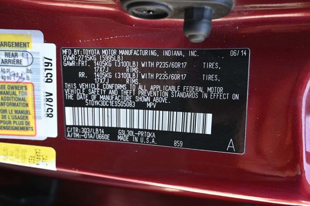 2014 Toyota Sienna XLE Mobility Handicap Van - 22946977 - 33