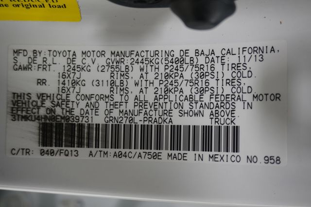 2014 Toyota Tacoma 2WD Double Cab LB V6 Automatic PreRunner - 23027051 - 24