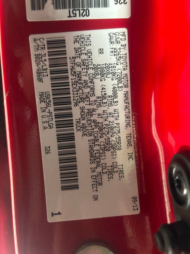 2014 Toyota Tundra CrewMax 5.7L FFV V8 6-Spd AT LTD (Natl) - 22984895 - 35