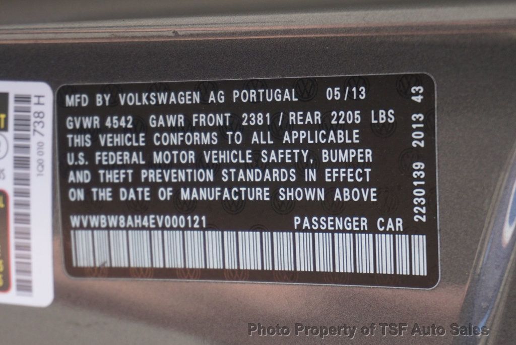 2014 Volkswagen Eos 2dr Convertible Komfort - 23062305 - 46