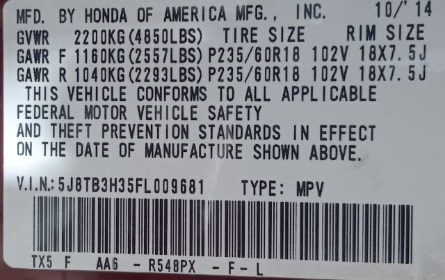 2015 Acura RDX FWD 4dr - 23003010 - 4