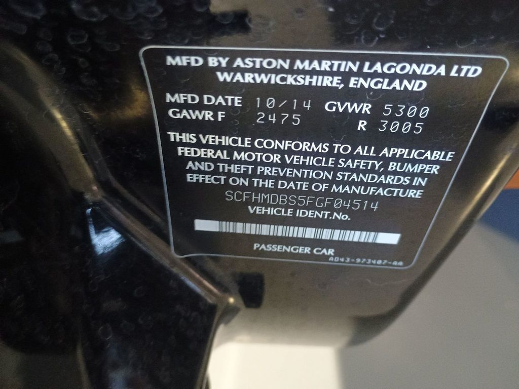 2015 Aston Martin Rapide S 4dr Sedan Automatic Clean Carfax Florida Car - 22982321 - 59