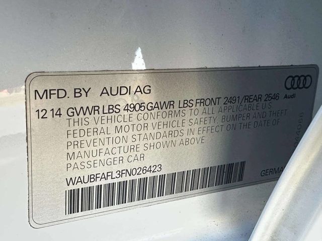 2015 Audi A4 4dr Sedan Automatic quattro 2.0T Premium - 22971679 - 28