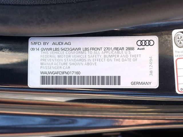 2015 Audi A7 4dr Hatchback quattro 3.0 Premium Plus - 23076127 - 37
