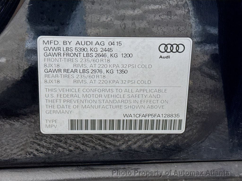 2015 Audi Q5 Premium - 22760509 - 36