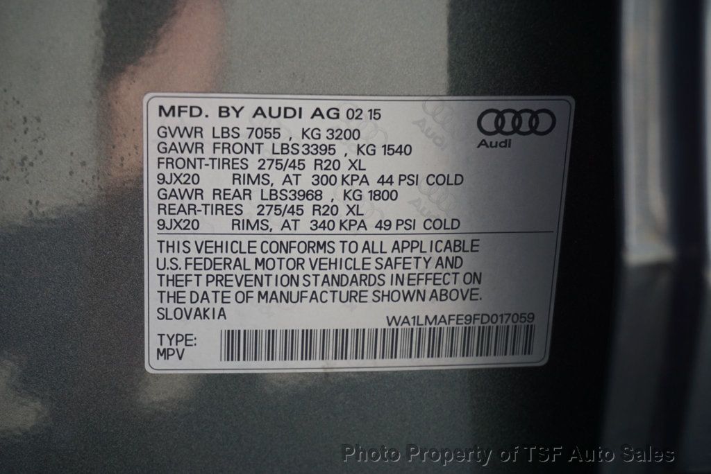 2015 Audi Q7 quattro 4dr 3.0L TDI Premium Plus - 23029518 - 44