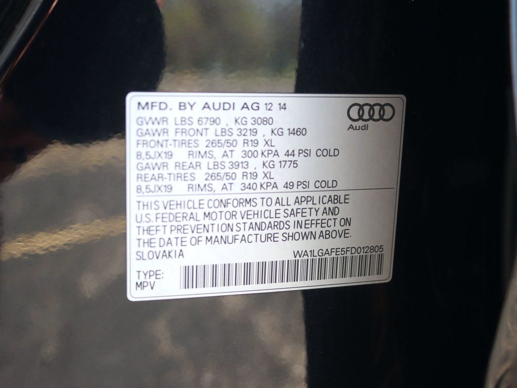 2015 Audi Q7 quattro 4dr 3.0T Premium Plus - 23015778 - 38