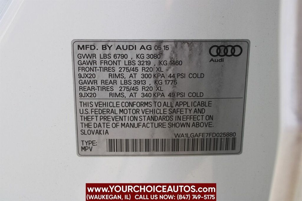 2015 Audi Q7 quattro 4dr 3.0T Premium Plus - 22472046 - 72