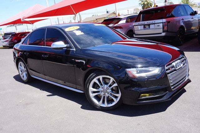 2015 Audi S4 3.0T, QUATTRO PREMIUM PLUS, PREMIUM WHEELS, MOON ROOF, LEATHER - 23068589 - 1