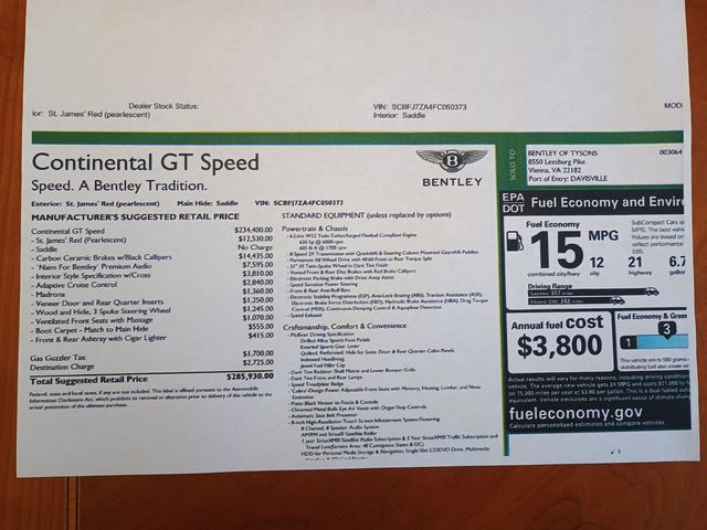 2015 Bentley Continental GT Speed 2dr Coupe Clean Carfax - 22965316 - 48