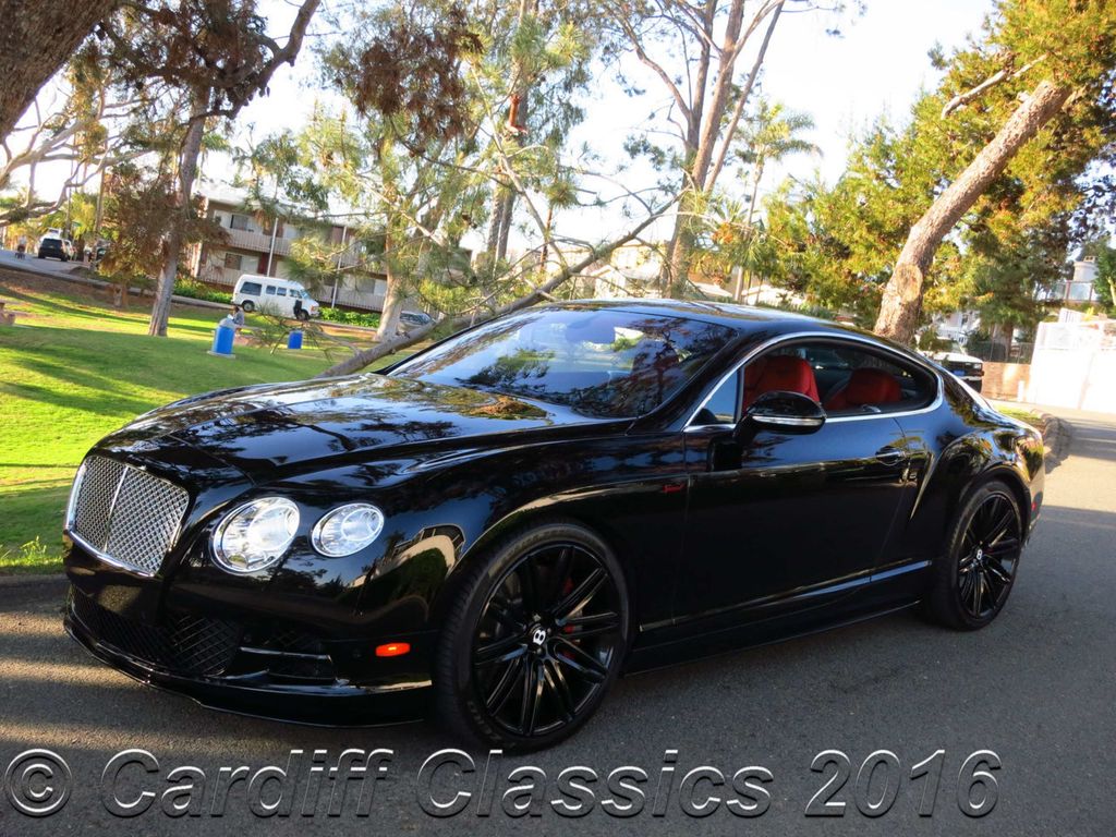 2015 Bentley Continental GT Speed ~ Satellite - Navi ~ 710 HP Plus   ~ BLK Crystal w/ Red Leather ~ - 14740776 - 14