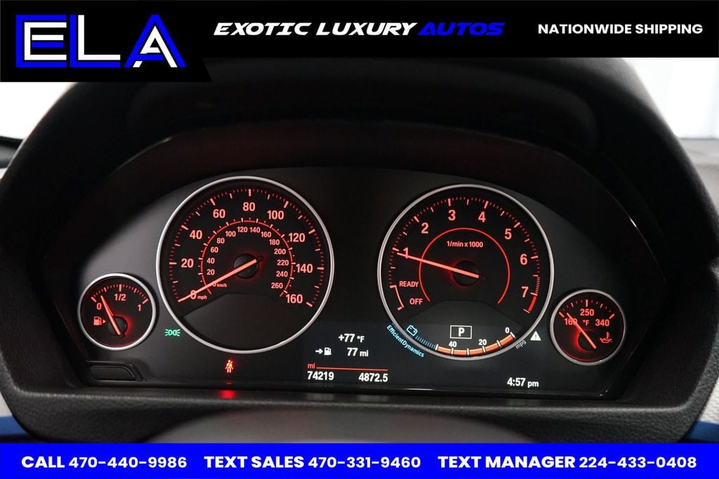 2015 BMW 3 Series ESTORIL BLUE! SULEV ENGINE! M SPORT! NAVIGATION HEADS UP DISPLAY - 22466448 - 39