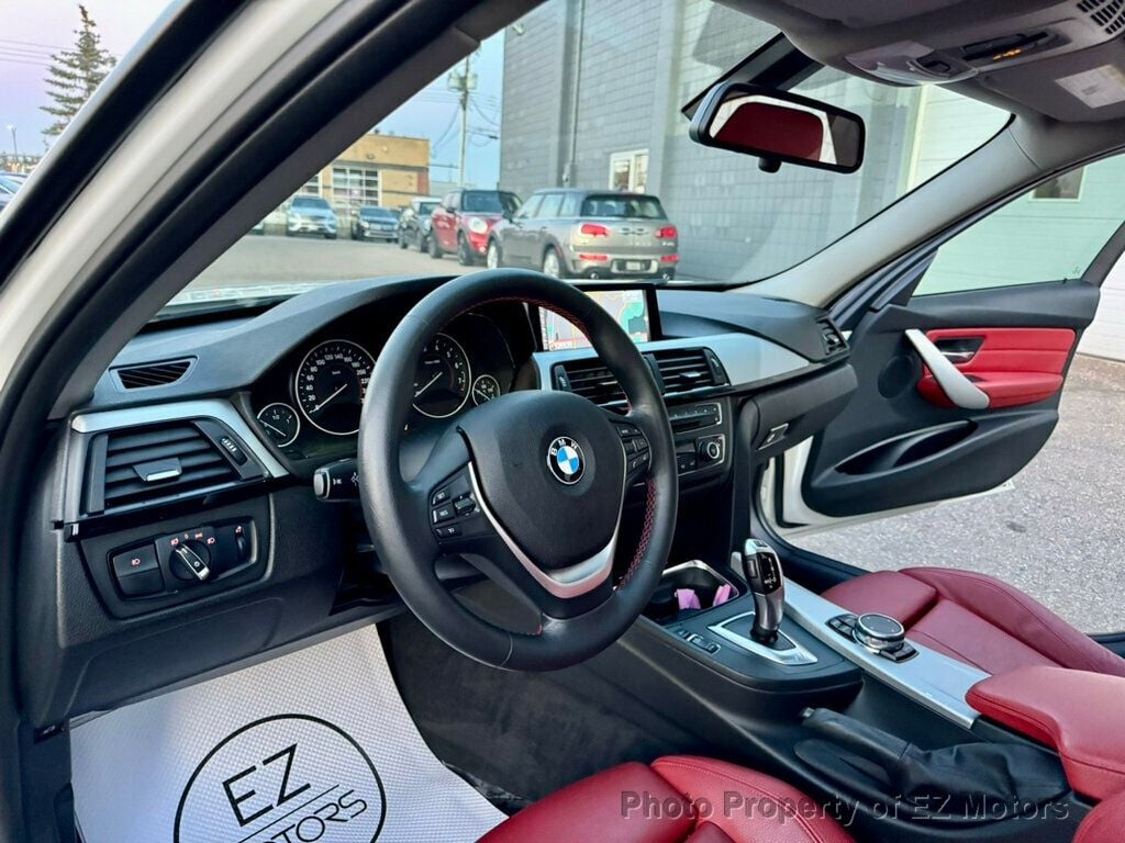 2015 BMW 3 Series RED LEATHER SEATS! NAV! ONLY 62347 KMS!!CERTIFIED! - 22552232 - 18