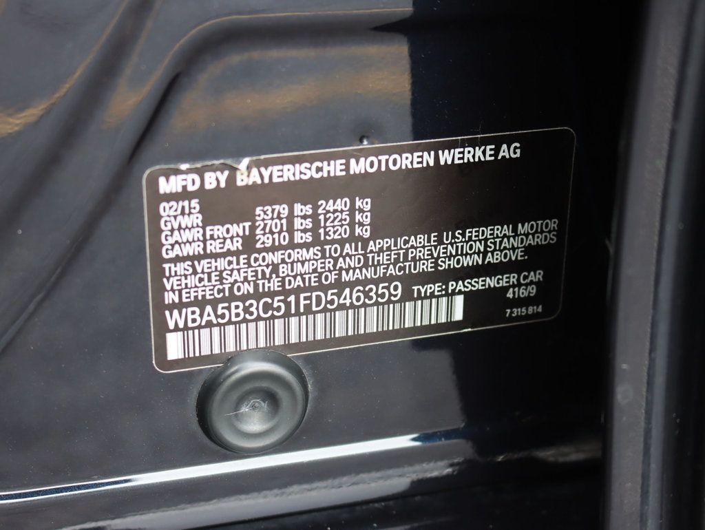 2015 BMW 5 Series 535i xDrive M-Sport - 22928073 - 38