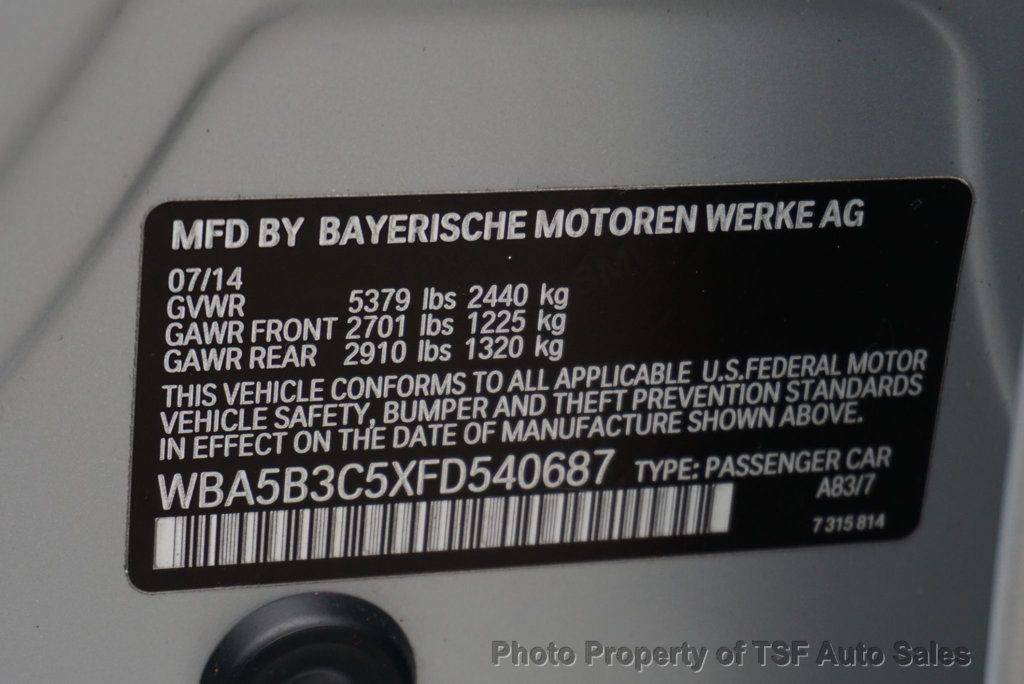 2015 BMW 5 Series 535i xDrive M SPORT/DRIVER ASSIST/HUD/COLD WEATHER/PREMIUM PKGS - 23000911 - 51