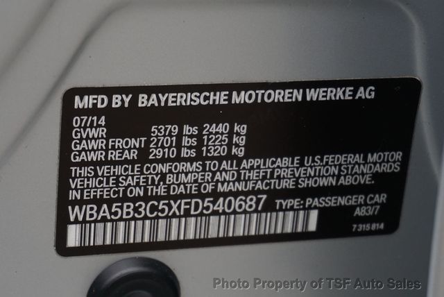 2015 BMW 5 Series 535i xDrive M SPORT/DRIVER ASSIST/HUD/COLD WEATHER/PREMIUM PKGS - 23000911 - 51