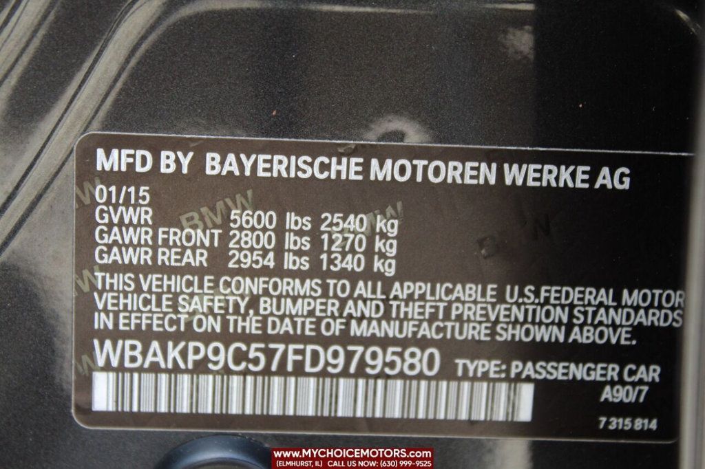 2015 BMW 5 Series 550i xDrive - 22472042 - 45