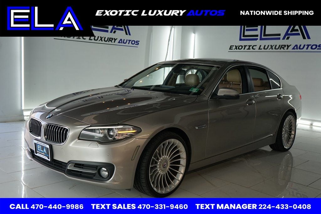 2015 BMW 5 Series ALPINA WHEELS! UPGRADED SCREEN INSIDE! 12 INCH DISPLAY! REAR CAM - 22770503 - 0