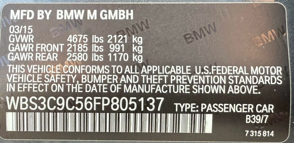 2015 BMW M3  - 22912464 - 41