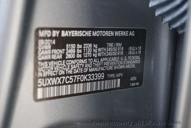 2015 BMW X3 xDrive35i NAVI 360 CAMERAS HUD DRIVE ASSIST PANO ROOF HOT SEATS  - 23079271 - 33