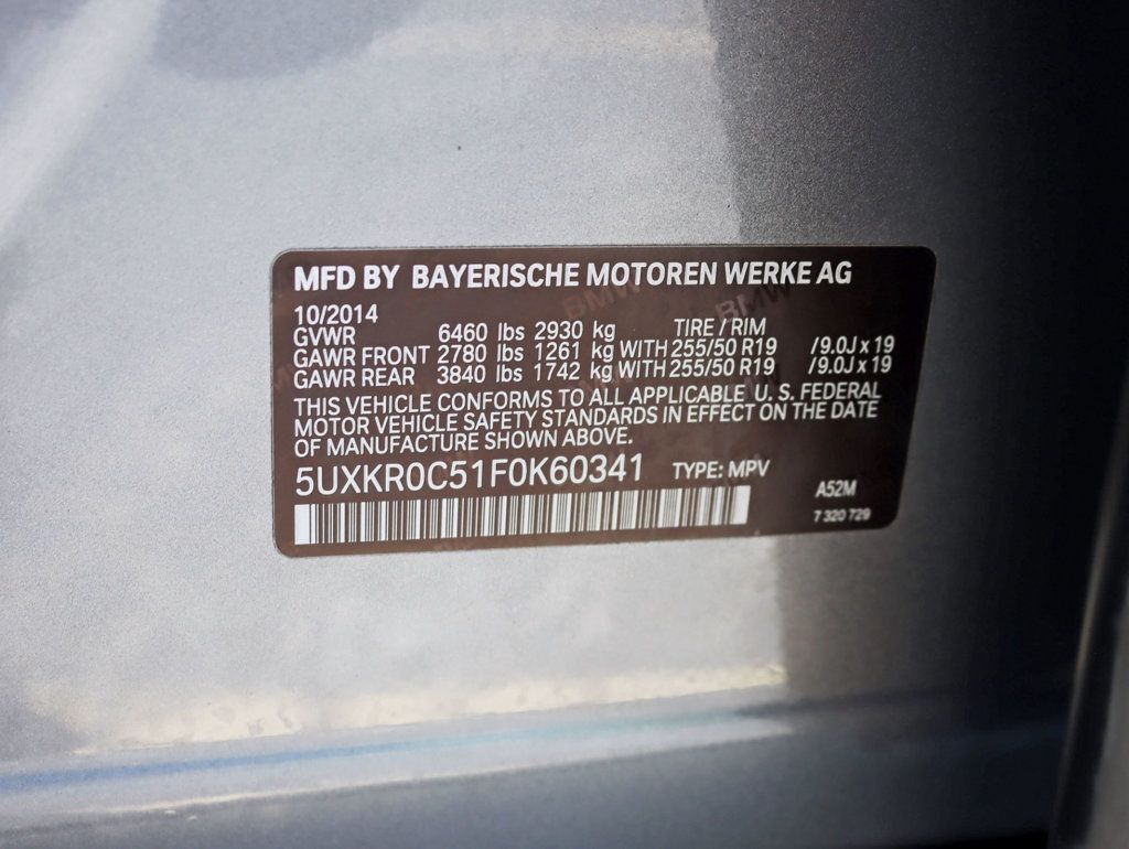 2015 BMW X5 xDrive35i Premium W/ 3rd Row Seating - 23022492 - 42