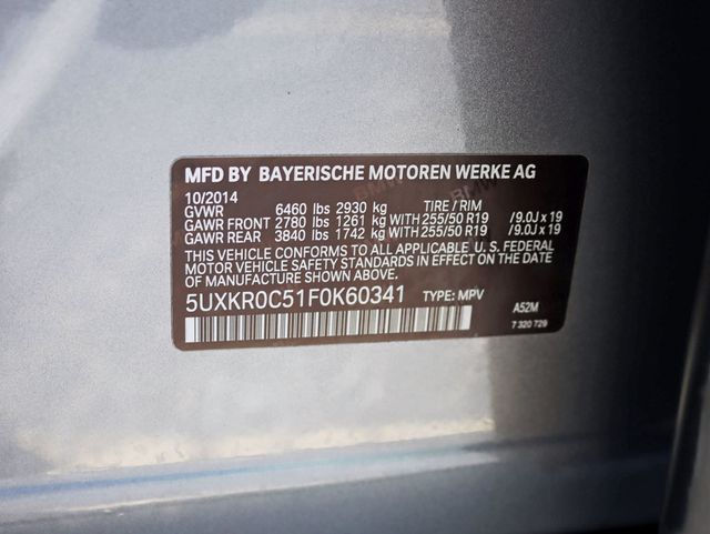 2015 BMW X5 xDrive35i Premium W/ 3rd Row Seating - 23022492 - 42