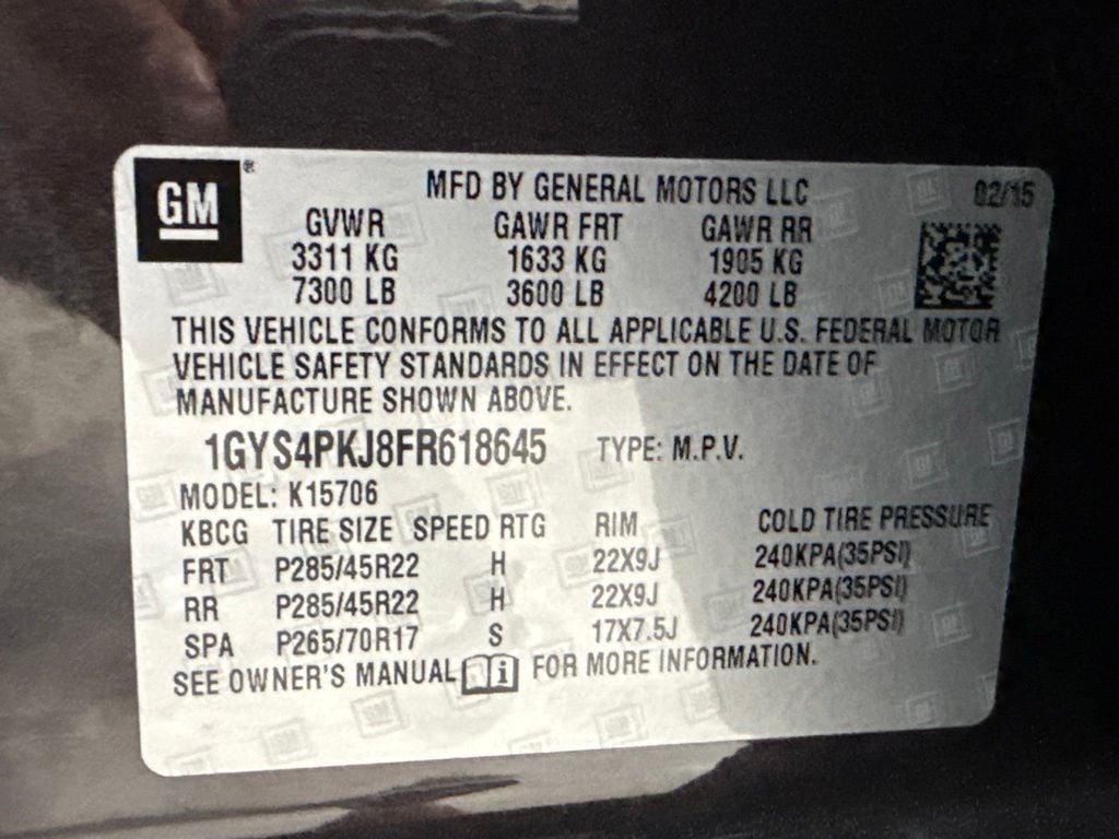2015 Cadillac Escalade 4WD 4dr Platinum - 23057950 - 36